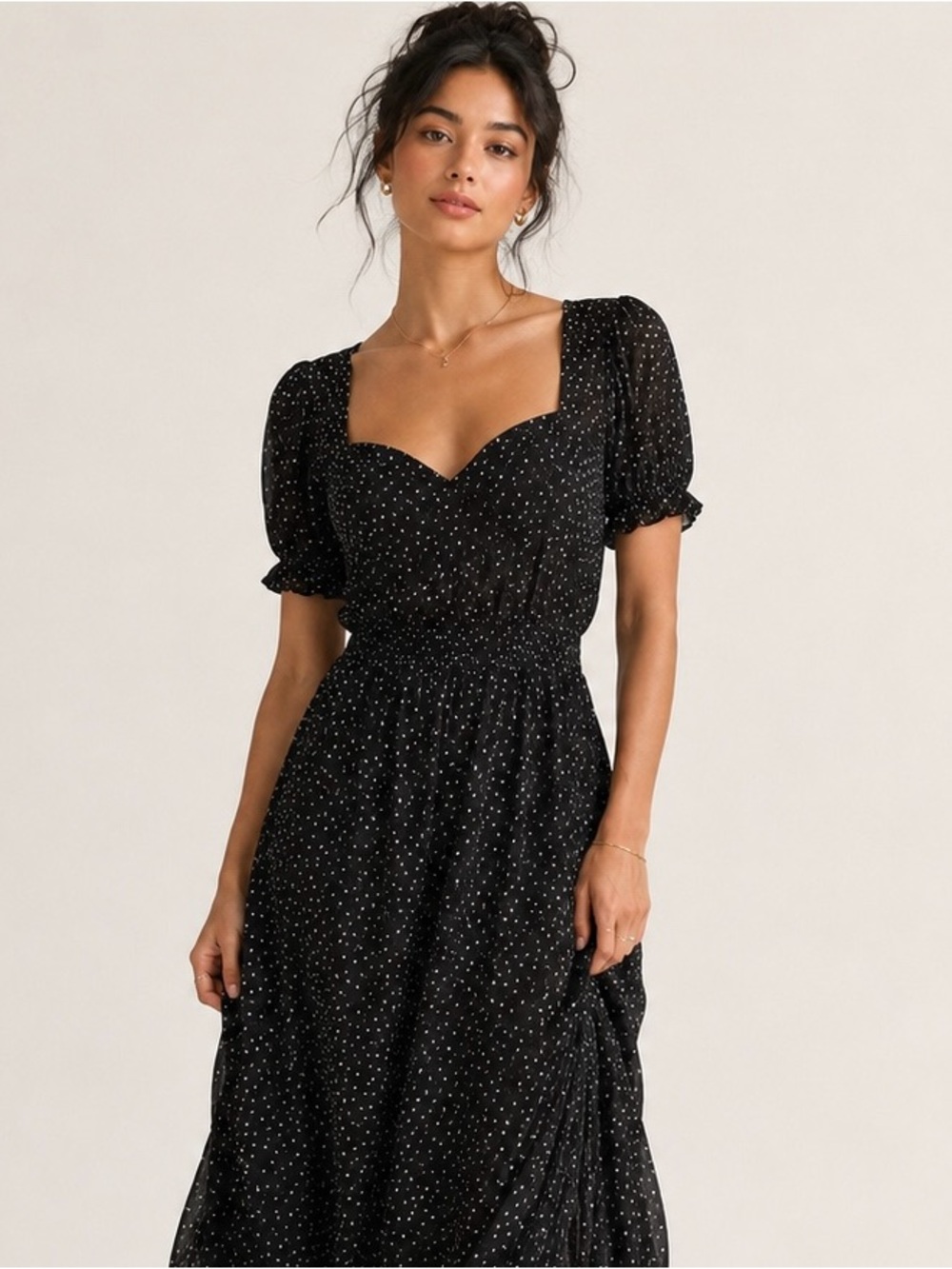 TORRID Polka Dot Dress Milkmaid Cottagecore Whimsygoth 2X Women Size 2